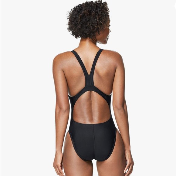 SPEEDO Women's Swimsuit One Piece ProLT Super Pro Solid Size 8/34 - Black NWT - Picture 2 of 6